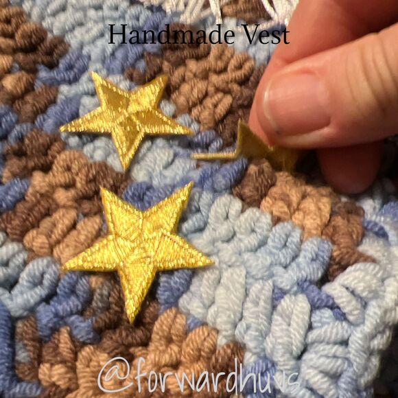 Cowboy Cowgirl Vest | Handmade Vest | Horse & Star Sticker | Approx 2T - 3T - Picture 3 of 7